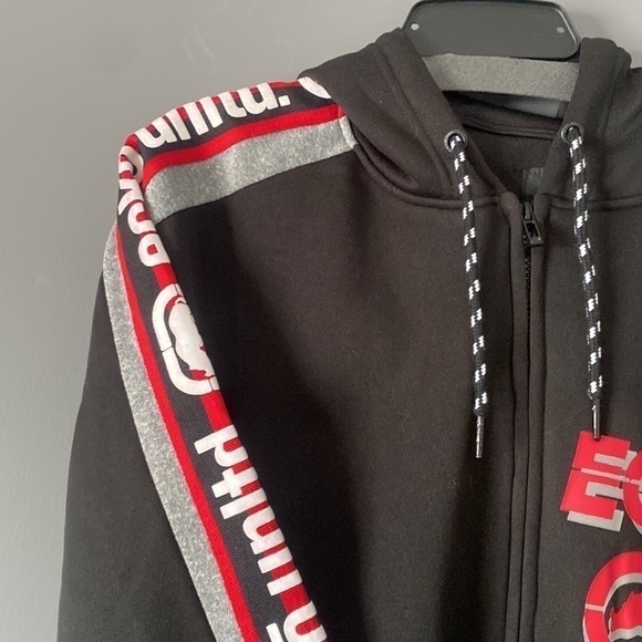 Y2K Streetwear Zip Hoodie Large NWT Ecko Logo Tape 2000s Hip-Hop - Picture 6 of 14